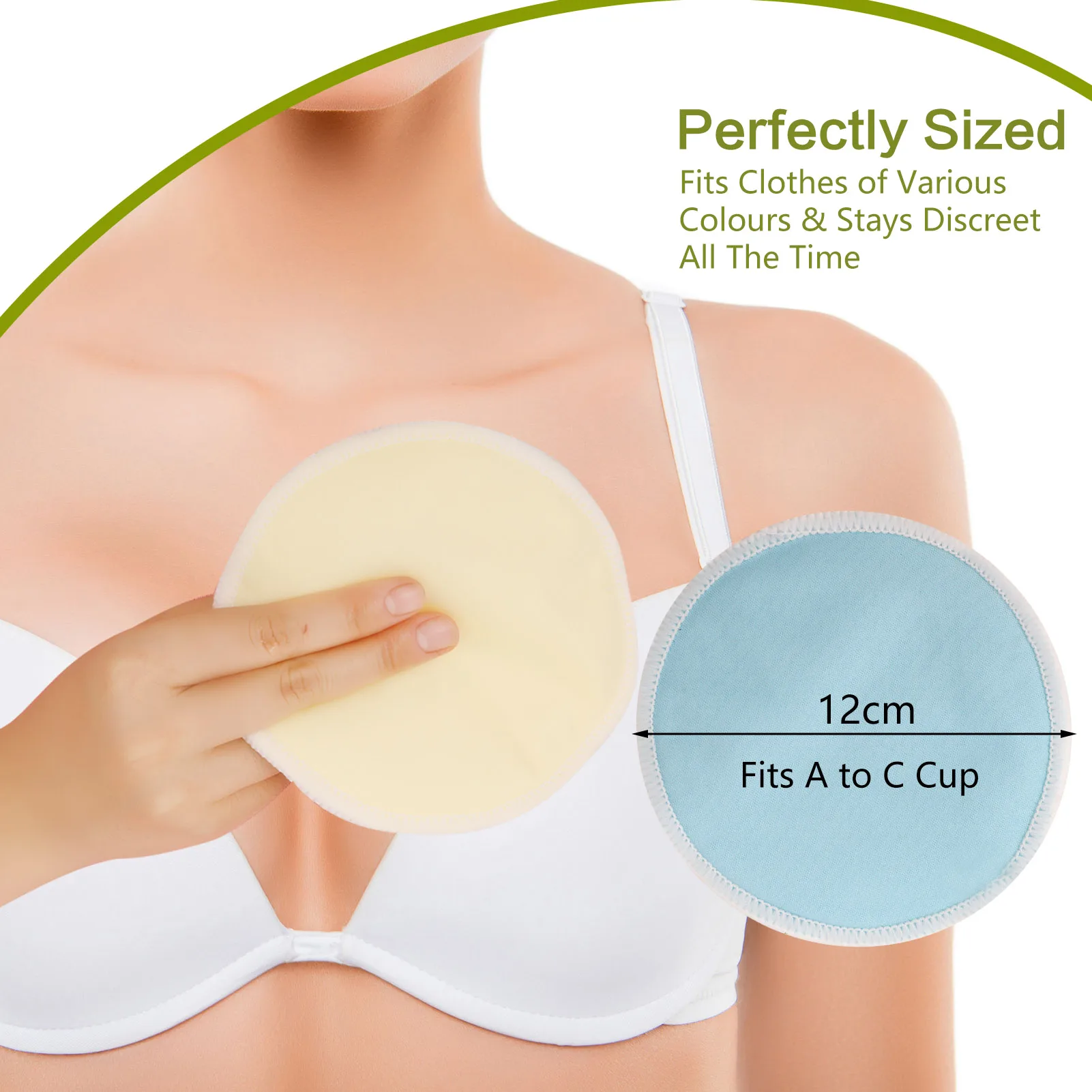 

20 PCS Superfine Bamboo Fiber 3-layer Waterproof And Breathable Breast Pad Anti-galactorrhea Pad Set Can Be Washed And Reused