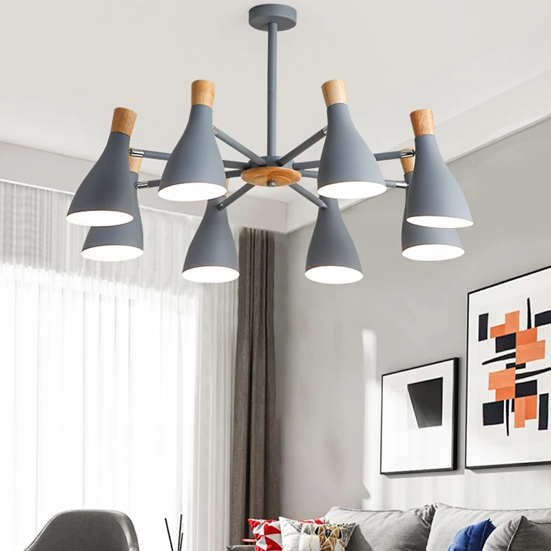 Потолочная люстра светодиодный светильник в скандинавском стиле для спальни