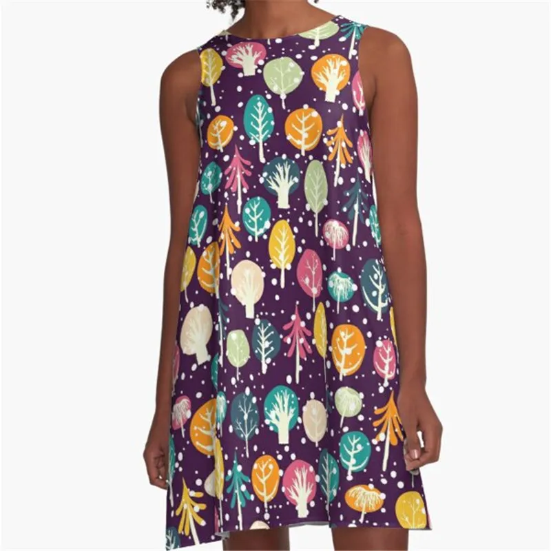 

Fashion Women summer dresse the Nope blue title Printed A-Line Boho Dress for women harajuku Sexy ladies mini short beach dress