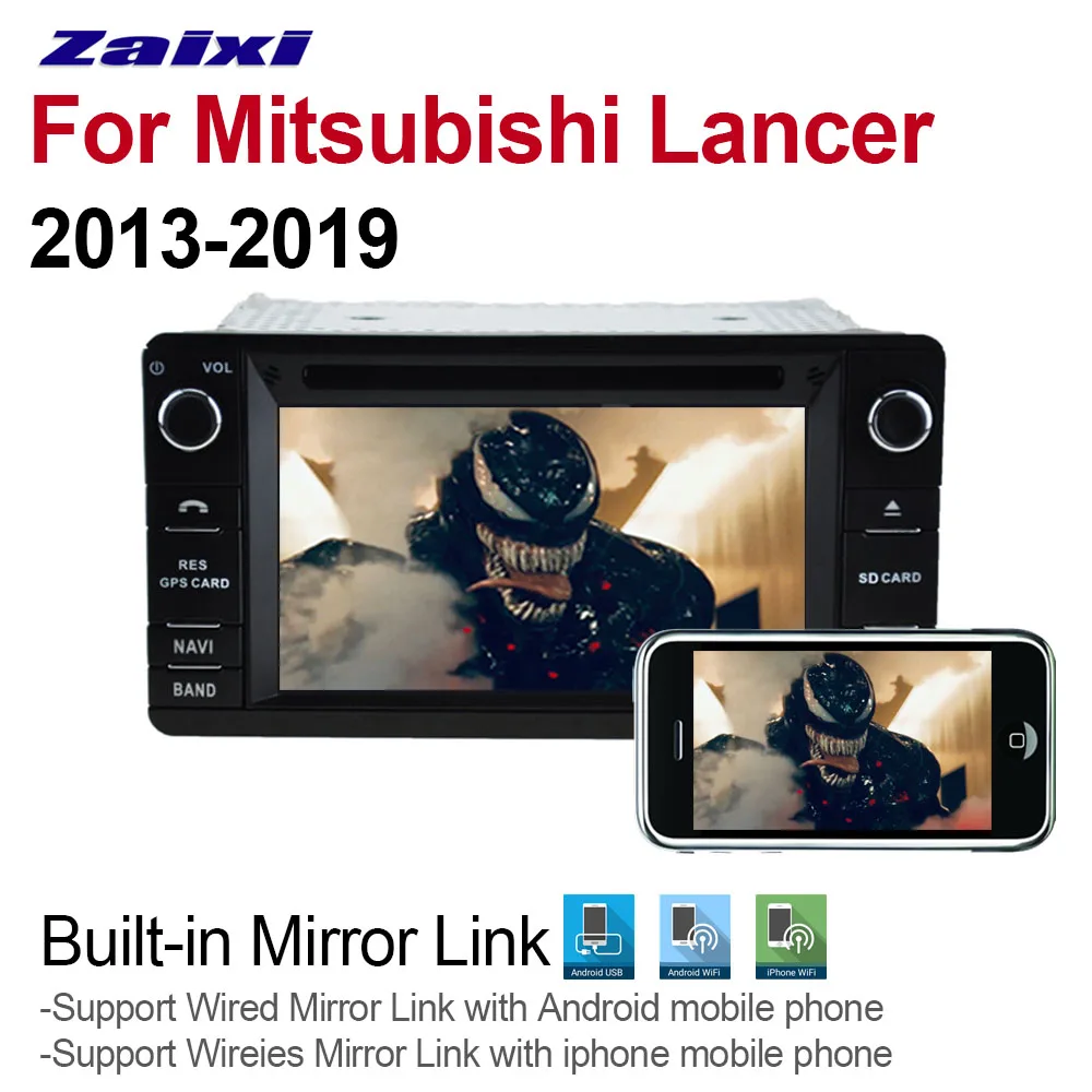 Для Mitsubishi Lancer 2013 ~ 2019 Аксессуары Автомобильное радио GPS-навигация Мультимедийный плеер Стерео Авто Видео Аудио HD Экран.