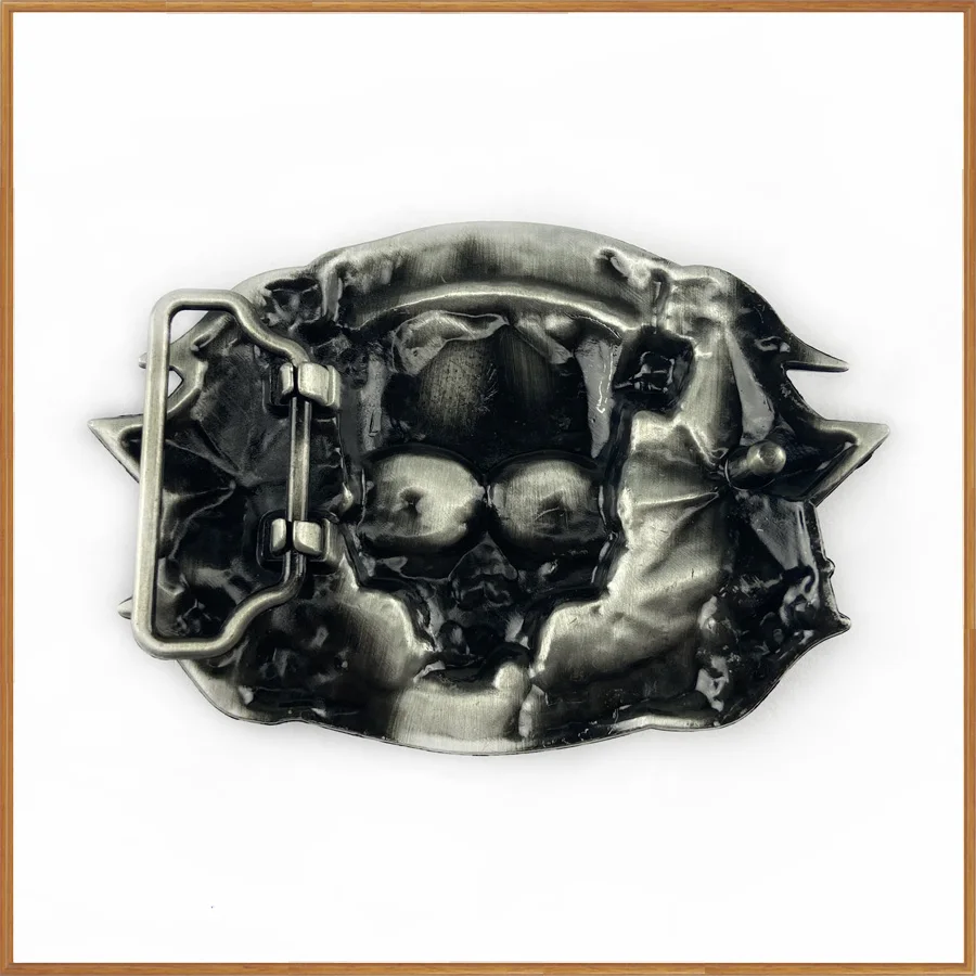 Пряжка для ремня из цинкового сплава с черепом на удачу 13 ковбойская Подарочная