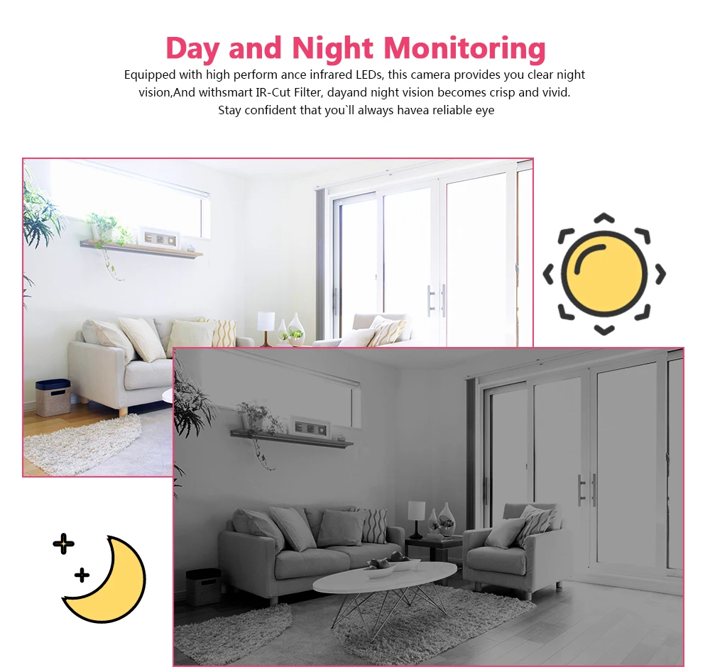 Robot Camera IP WiFi Smart Home Security 1080P Cloud Intelligent Auto Tracking Motion Detectio Wireless CCTV Surveillance | Безопасность
