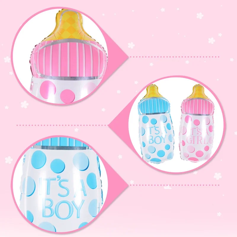 Воздушные шары из фольги в горошек с молочной бутылкой | Дом и сад