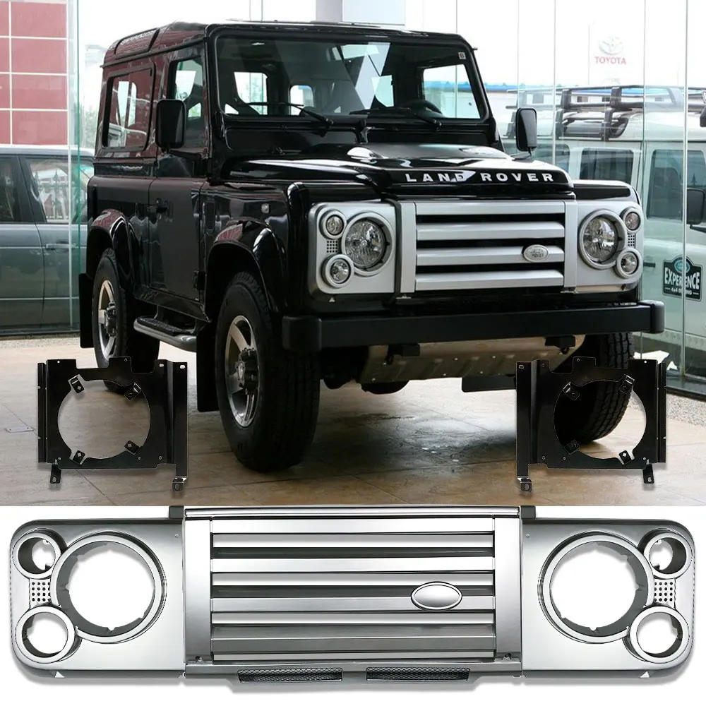 

Auto Parts Car Styling Tuing Front Middle ABS Adventure Edition Style Grille For Land Rover Defender SVX Vehicle