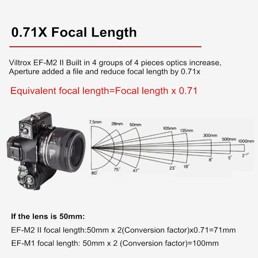 Viltrox EF M2 II 0.71x усилитель фокусный редуктор адаптер автофокусом для объектива USM Canon