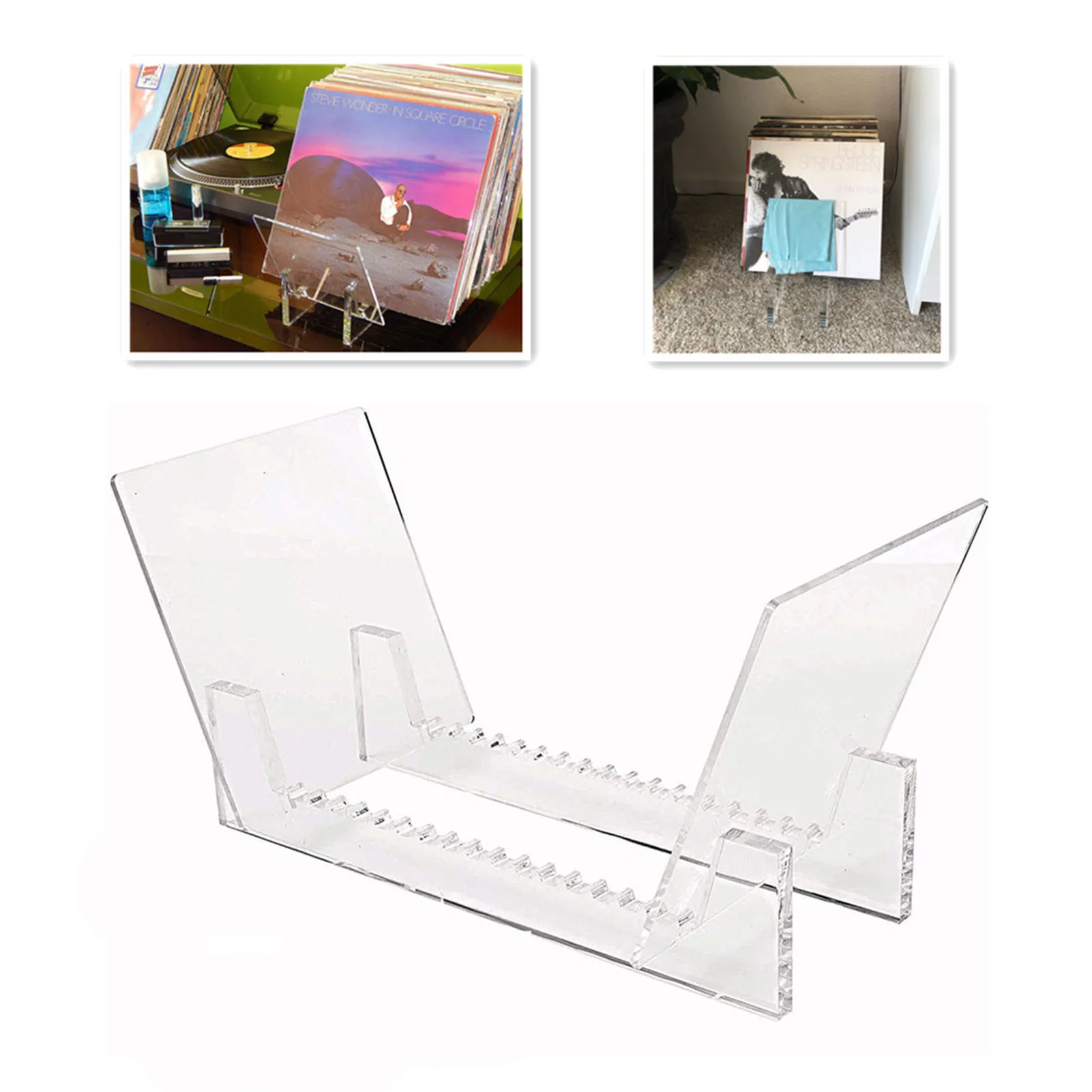 

Держатель для записей, акриловый Виниловый держатель для музыкальных альбомов, подставка для хранения