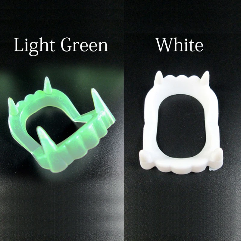 5 шт. поддельные Зубы вампира светящиеся люминесцентные протезы рот скобы