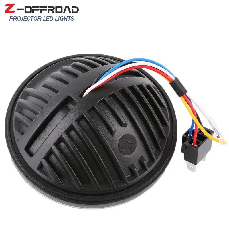 5.75 Inch LED Headlight With White Drl Headlamp Light Replaement for Indian Scout Iron 883 For Motorcycle Sportster |