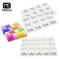 meibum puzzle cake silicone molds french mousse dessert chocolate mould muffin pastry pan decorating tools baking accessories