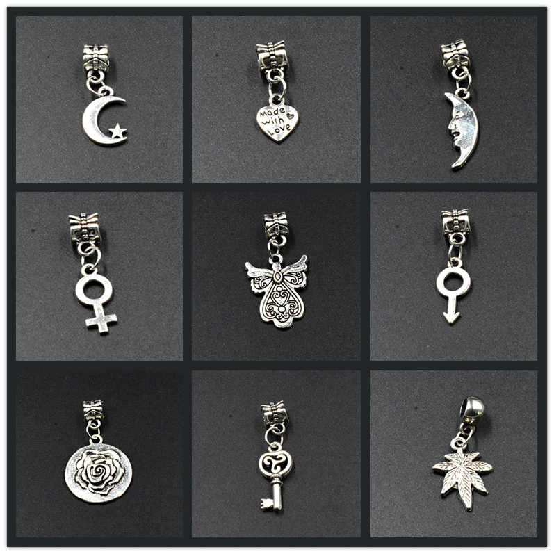 Пара символ лук и сердце стрелы амулет серебряный цвет Сплав Бусины амулеты