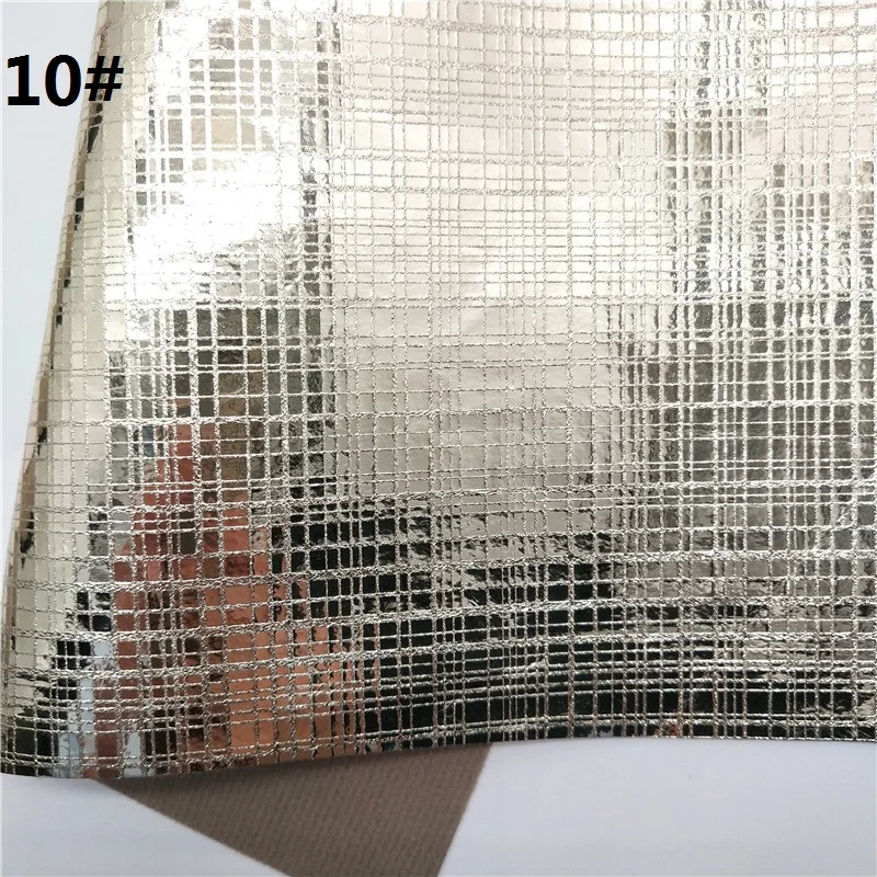10 1 шт. 21X29 см металлическая искусственная кожа ткань, искусственная кожа листы, искусственная кожа для изготовления бантов LEOsyntheticoDIY T296 - Цвет: 10