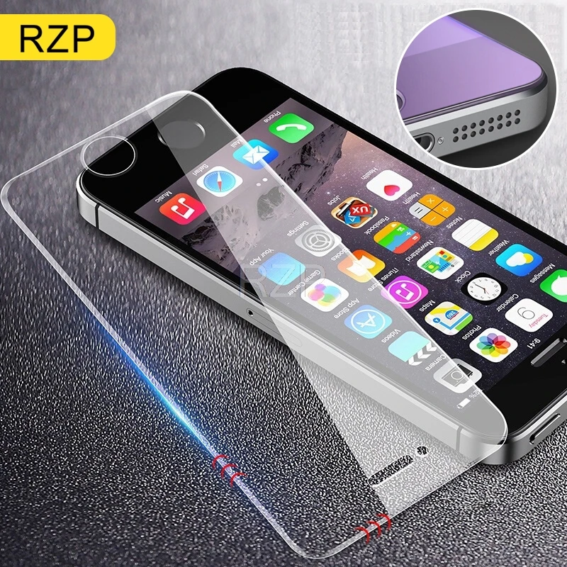 Закаленное стекло RZP для Apple iPhone 5 SE 5C защита экрана от синего света защитная