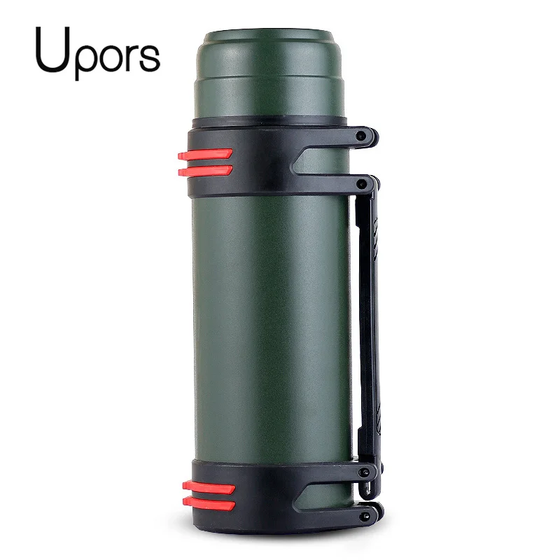 

UPORS Thermos 304 Stainless Steel Vacuum Flask Outdoor Portable Insulated Tumbler with Rope Thermo Bottle 1.6L 2L 2.5L