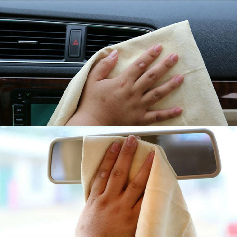 

Chamois Leather Car Washing Towel Cleaning Water Absorbent Lightweight