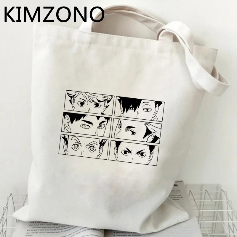 

Сумка для покупок Haikyuu, сумка из джута, холщовые сумки из хлопка, сумка для покупок, Сетчатая Сумка, Холщовая Сумка