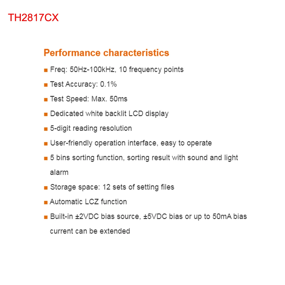 Tonghui TH2817CX цифровой прецизионный высокочастотный Электрический мост