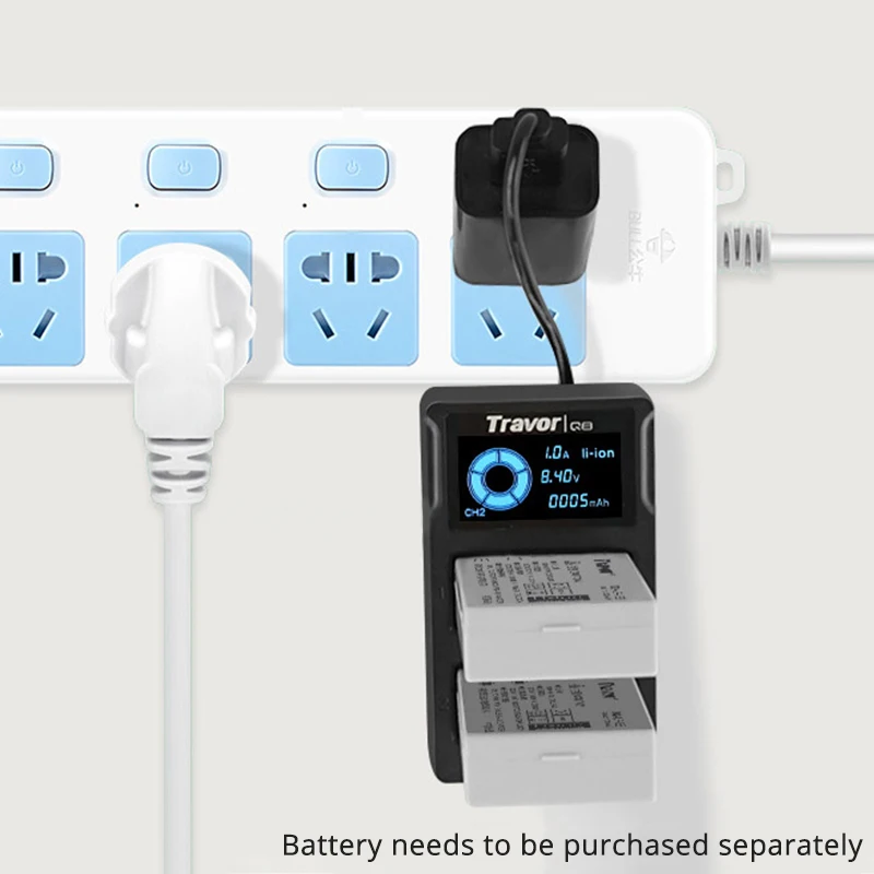 Зарядное устройство Travor lithium battrey Smart Двухканальное зарядное для цифровой камеры