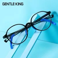 gentle king anti blue light blocking glasses kids frame round glasses acetate clear lens uv400 computer children eyeglasses