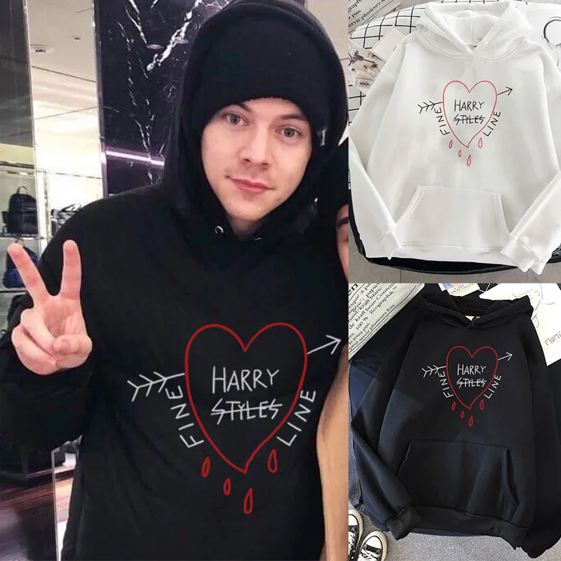 

Hoodie Pocket rope Hoodie Loose Sweatshirt Treat People with Kindness Printed Streetwear Punk Womens Pullover FINE LINE Coat