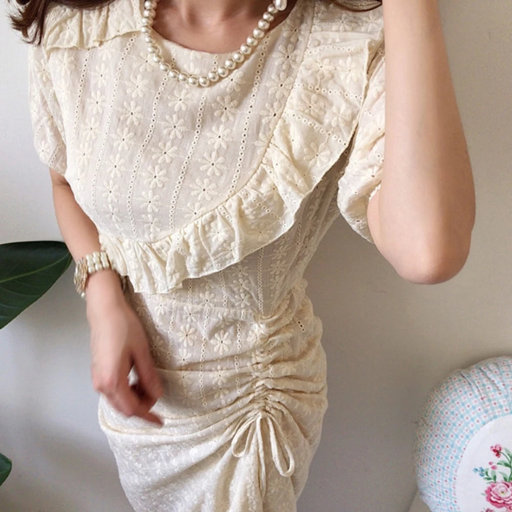 Женское летнее платье с цветочным принтом кружевное длинное оборками 2020 макси