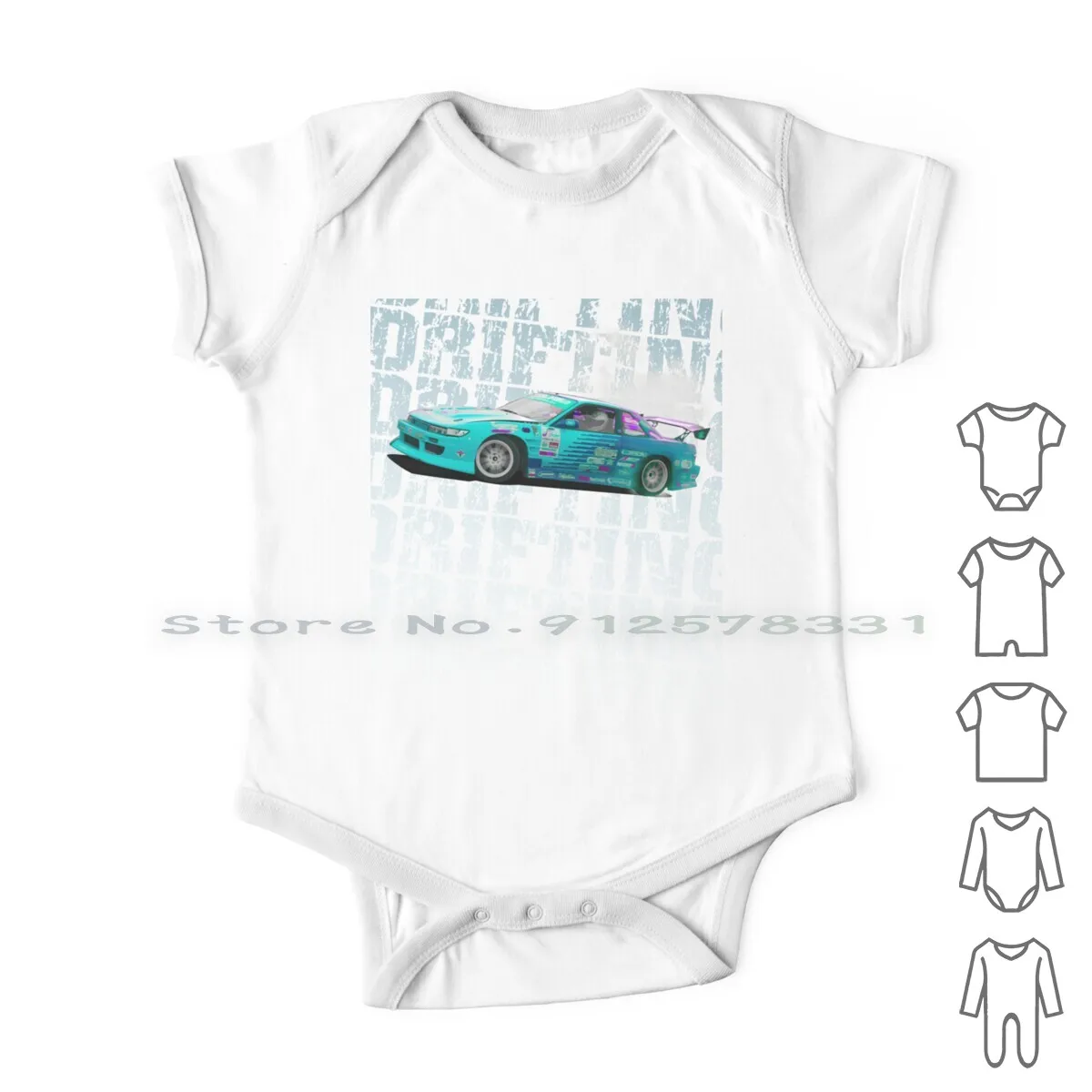 

Одежда для новорожденных с изображением дрифта и автомобиля, хлопковые комбинезоны, Комбинезоны для дрифтинга, дрифтинга, выгорания, гоночного автомобиля