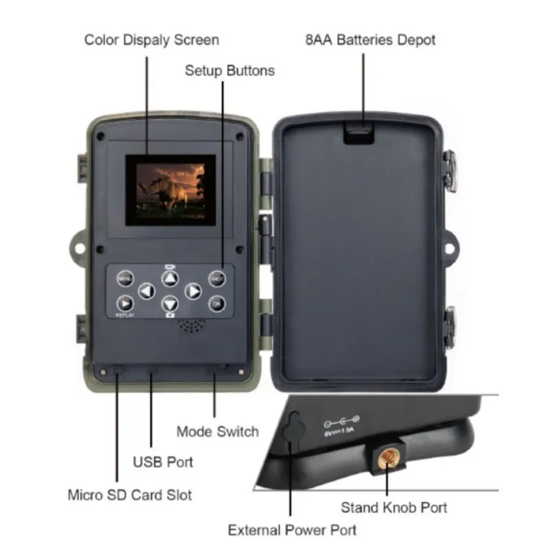 

ZL 16MP Camera Deer Bear Hunt Game Glow Night Vision Motion Activated waterproof hunting camera scouts camcorder