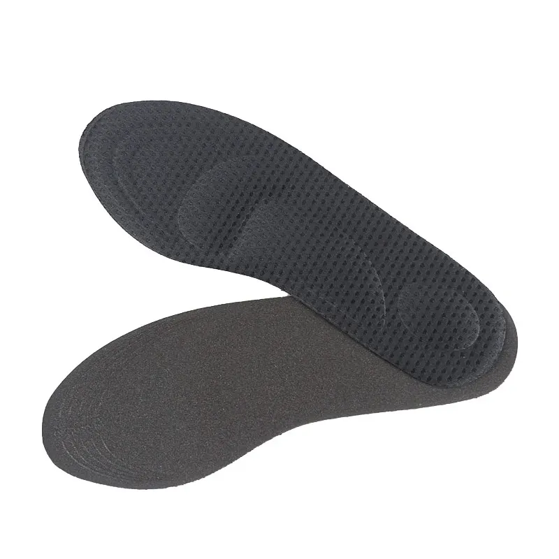 4D grid insole foot sweat absorption breathable deodorant high heels soft sole shock full cushion men sports run | Обувь
