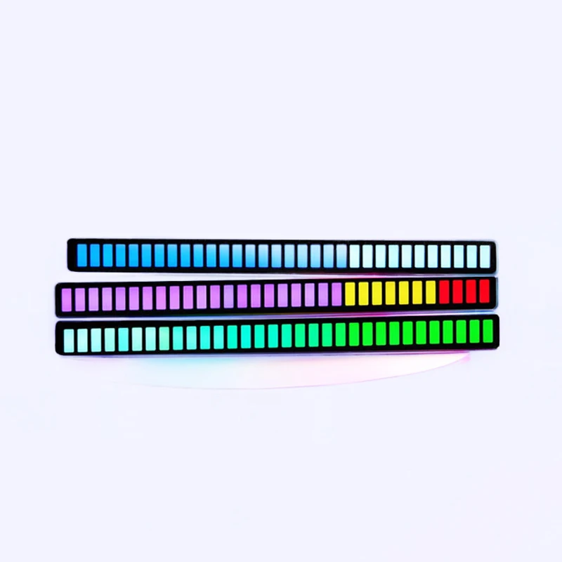 

Voice-Activated Pickup Rhythm Light Colorful Sound Control Ambient Light Desktop LED Light for Car Home Decorative Light NEW Hot