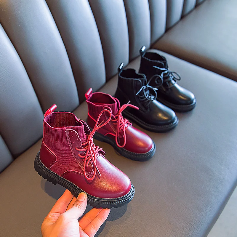 Новые модные удобные мягкие вязаные Ботинки martin в британском стиле для мужчин и