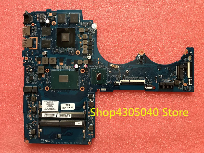 Xiwang 926305-001 926305-501 926305-601 DAG75AMBAD0 для hp ENVY 15-CB Материнская плата ноутбука с i7-7700HQ ЦП, все функции хорошие