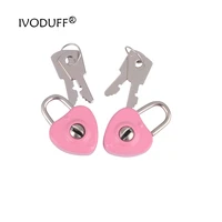 new metal mini padlock small luggage box key lock with key bag suitcase decor accessories