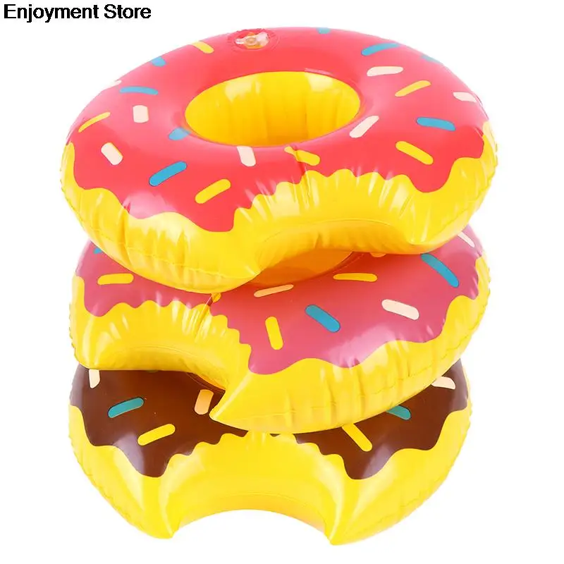 Высокое качество 3 шт./лот пончики надувные воды питьевой плавающий подстаканник