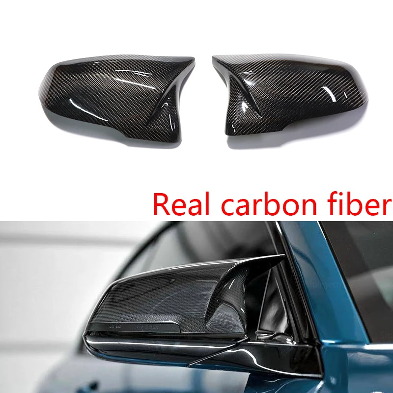 M Look Carbon Fiber Side Rearview Mirror Cap Wing Cover for BMW X1 X2 Z4 1 Series F48 F49 F39 F52 F40 G29 for Toyota Supra