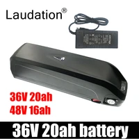 laudatio 36v20ah electric bicycle lithium battery hailong shell 18650 for scooter motor less than 750w with 25 a bms and charger