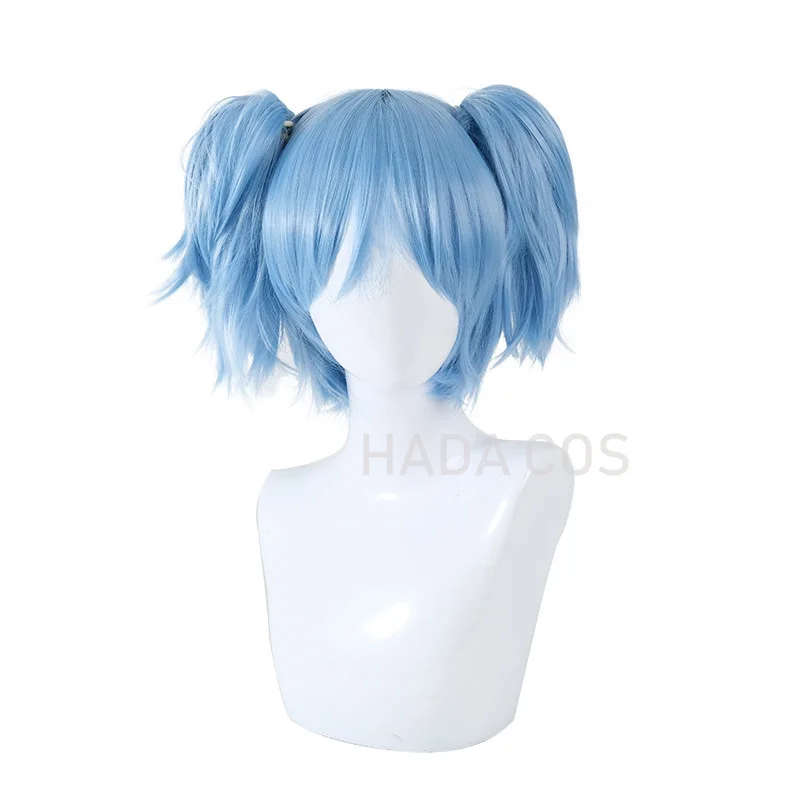 Парик для косплея по лицу игровой Салли термостойкий с двойным конским хвостом