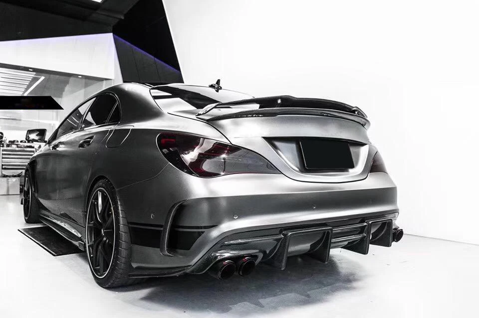 Задний диффузор для спойлера из углеродного волокна Benz CLA Class W117 CLA200 CLA250 CLA260 CLA45