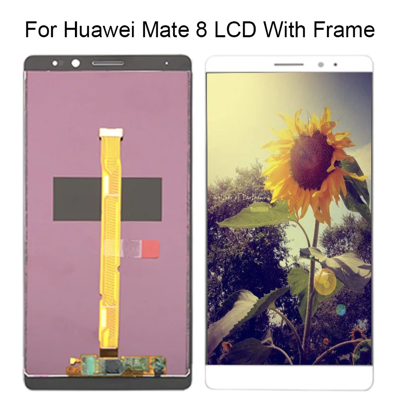 100% протестированный новый для HUAWEI Mate 8 LCD с рамкой дисплей сенсорный экран в сборе