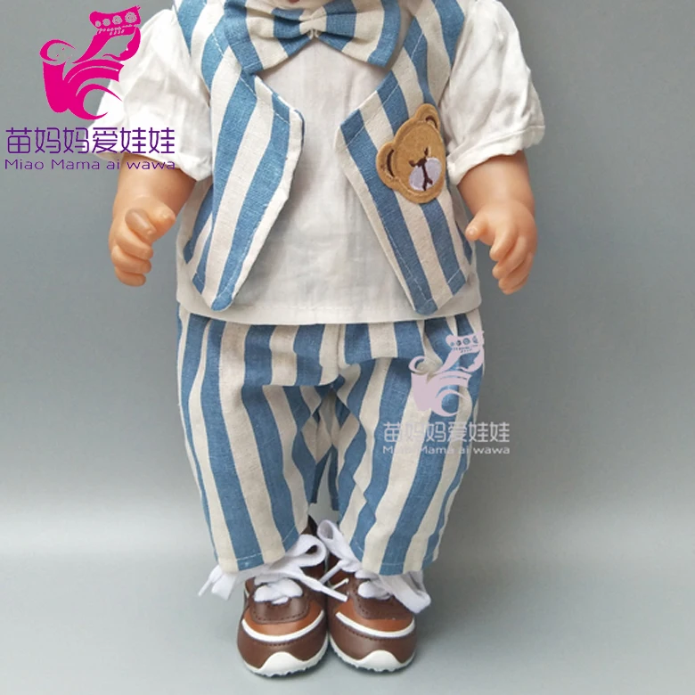 Фото Костюм для куклы одежда и штаны мальчиков 18 дюймов наряд в американском стиле