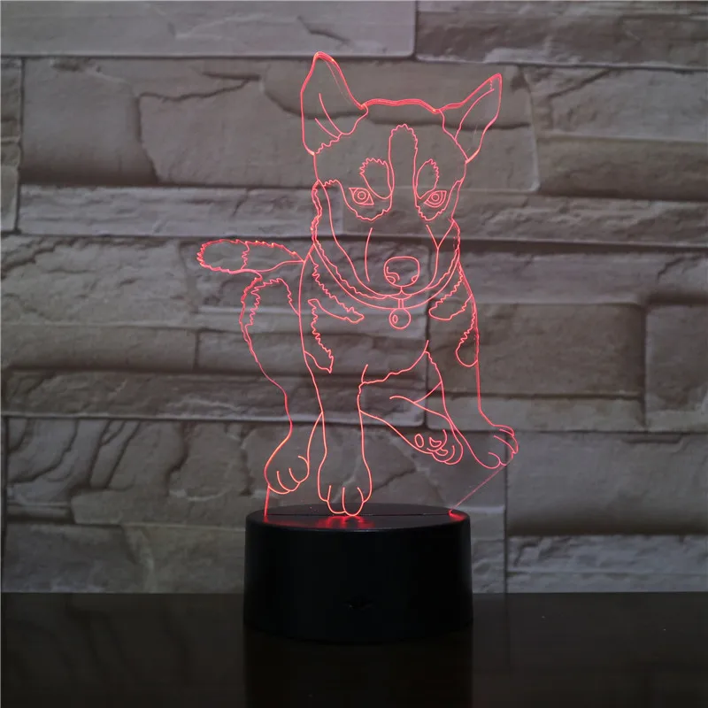 Домашний креативный стерео 3D ночной Светильник новинка светодиодная лампа с Usb