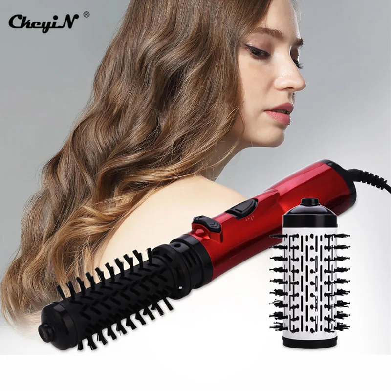 

CkeyiN 2 в 1, одношаговый фен для волос, щетка для горячего воздуха, выпрямитель для волос, расческа, щетка для завивки, инструменты для укладки в...