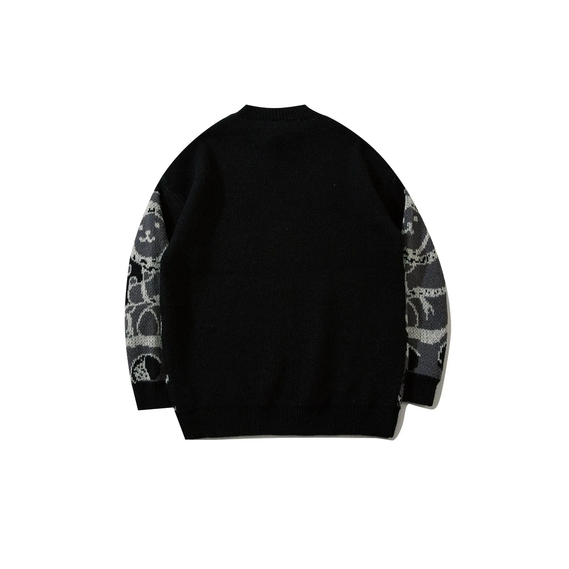 

SEVEYFAN Men's Cartoon Anstronaut Printed Sweater Fashion Loose O Neck Knitwear Autumn Pullover Sweaters for Couples