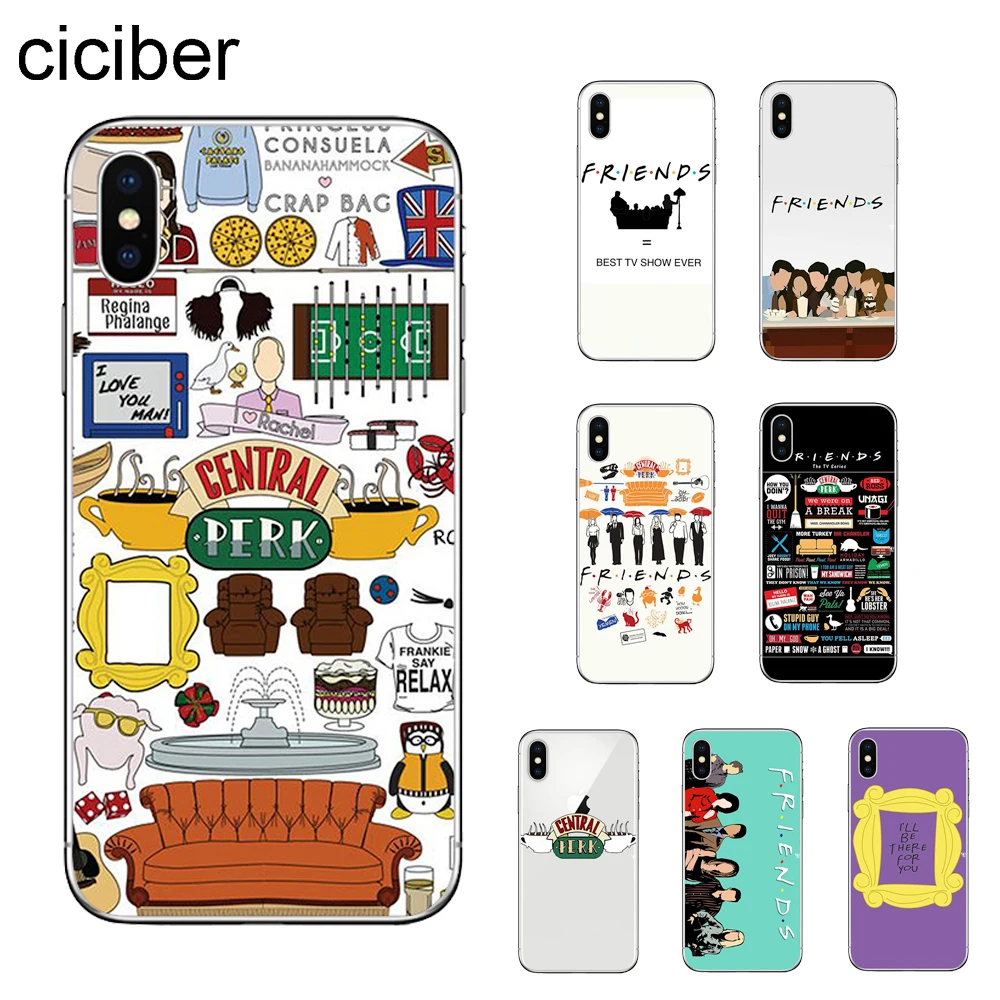 Чехлы для телефона ciciber Friends Season iPhone 7 8 6 6s Plus X XR XS MAX Блестящий Мягкий чехол из ТПУ 11