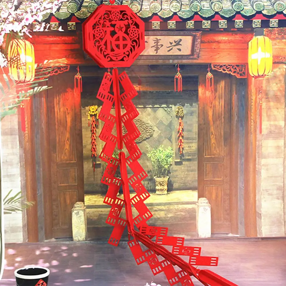 

Chinese Red Lantern String Chili Fish Pendant Spring Festival Wedding House-moveing Hanging Decoration