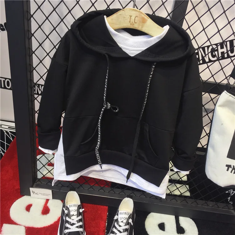 Комплект из 2 предметов Модный комплект одежды для мальчиков толстовка с