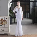 Великолепные Длинные свадебные платья на бретельках с блестками для невесты, вечерние платья, свадебное платье для свадьбы, вечернее платье