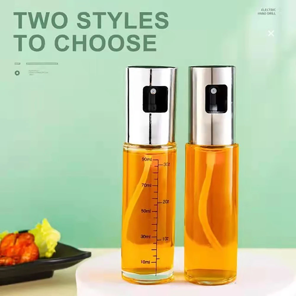 

Kitchen Set Oil Dispenser Barbecue Glass Mixing Condiment Bottle Vinegar Soy Sauce Spray Oiler Seasoning Condiment Bottle