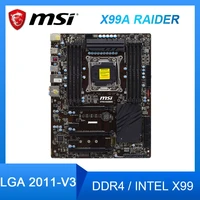 msi x99a raider lga 2011 desktop intel x99 motherboard ddr4 ram support intel xeon e5 1620 v4 cpus usb3 0 pcie 3 0 atx placa m%c3%a3e
