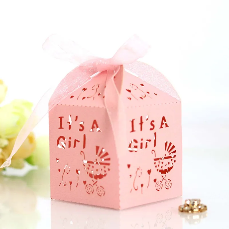 Упаковочная коробка с полыми цветами it A Boy Girl Подарочная для конфет свадебные