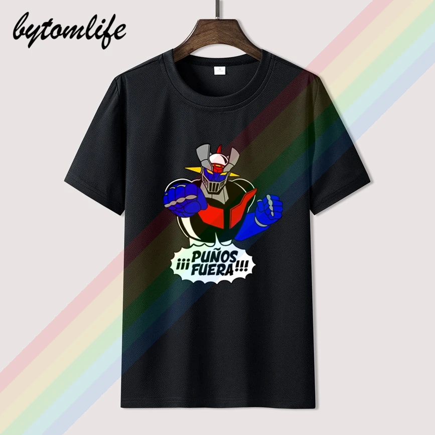 Комфорт Hombre Mazinger Z Camiseta Футболка человек Предварительно Хлопок Смешные футболки