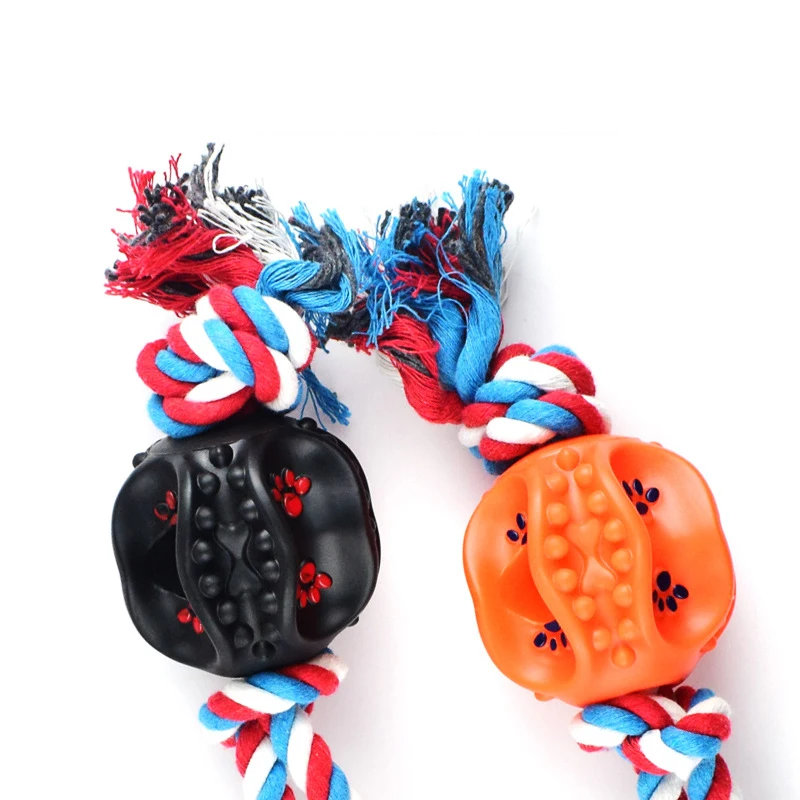 

Curved Ball Pull Rope Toy Bite Resistant Molar Cotton Knot Pull Ring Pet Dog Toy Tonterias Popular Toys 2021 Sound Table Dogs